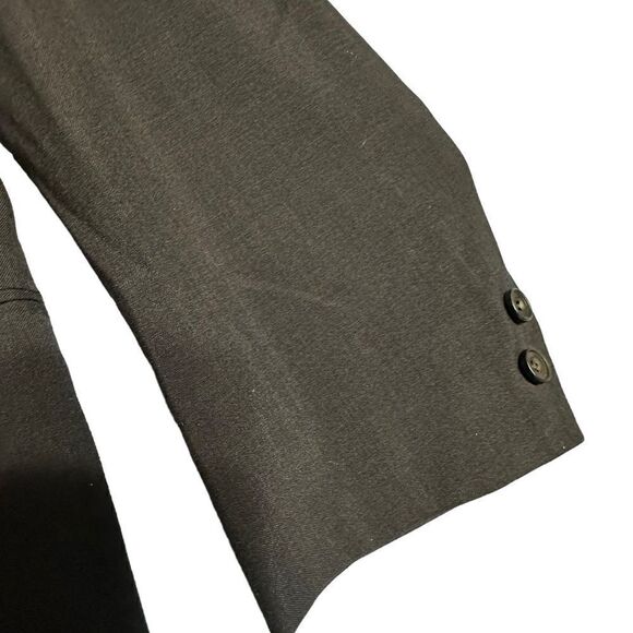 Vintage 1960s Charcoal Grey Hand made lightweight wool blend blazer size 42R - Picture 4 of 13